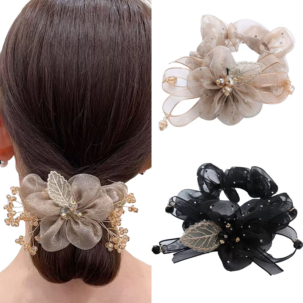 Hi Tech Accessories - Lazos para el cabello de flores,