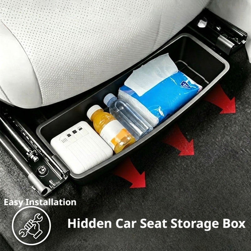 Tech Accessories For Car - Caja de almacenamiento debajo del asiento,