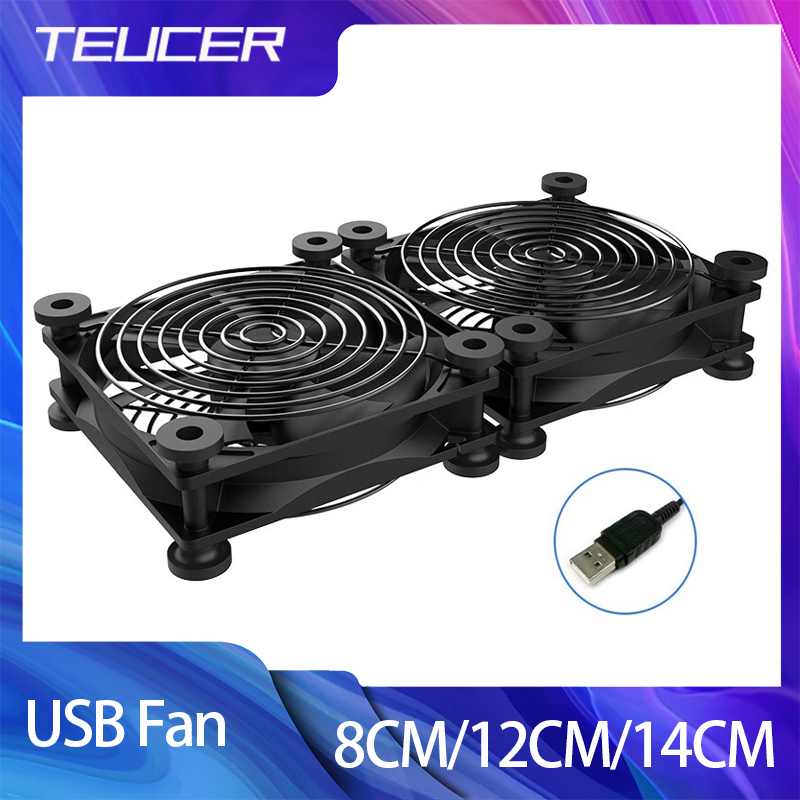 TEUCER-ventilador USB de 8CM/1 - Usb Fan Silent reseña y precio