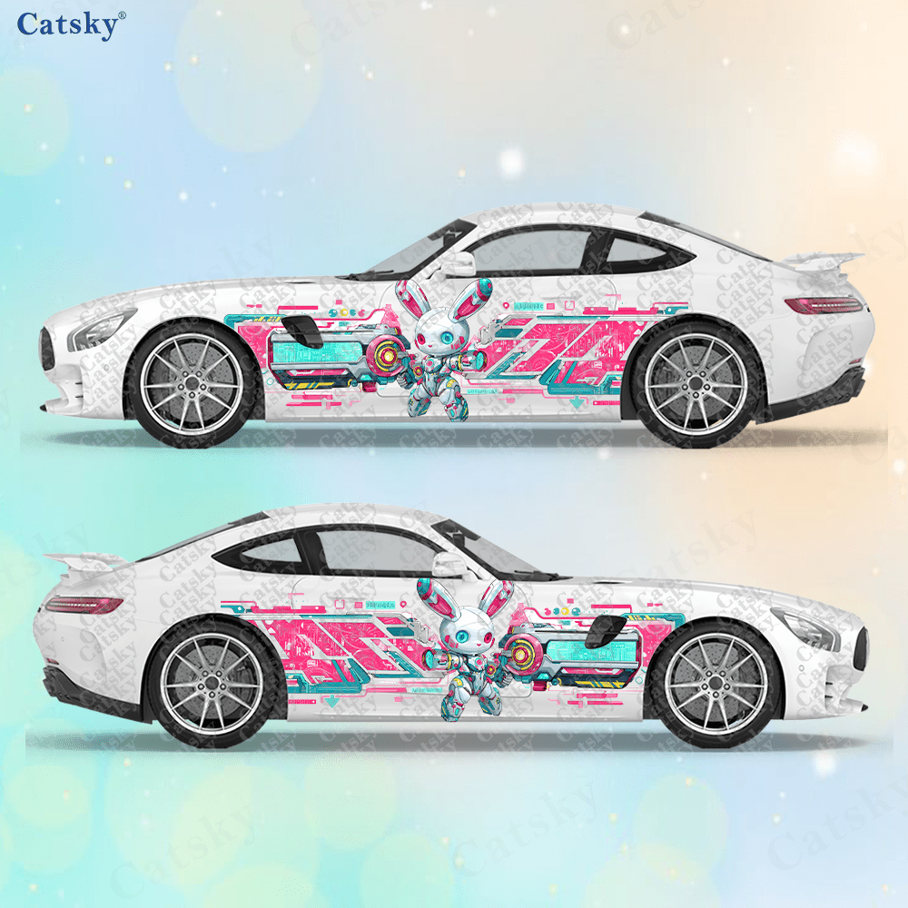 2 piezas de pegatinas laterale - Tech Accessories For Car reseña y precio