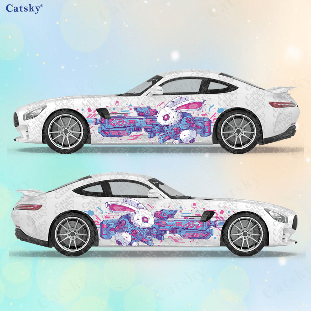 2 piezas de pegatinas laterale - Tech Accessories For Car reseña y precio