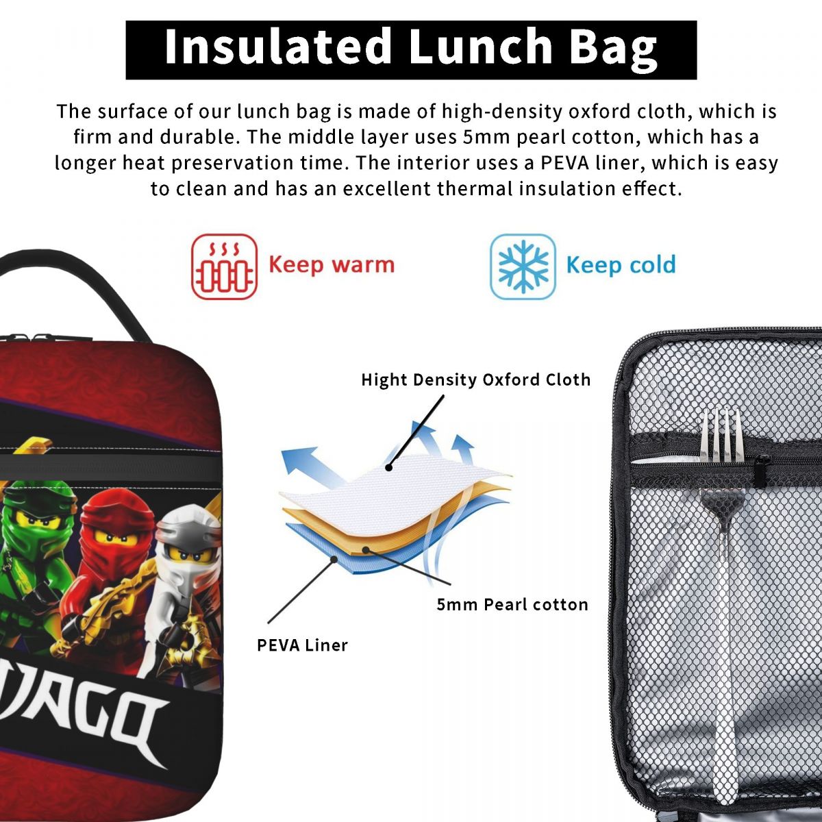 Bolsa de almuerzo aislada pers - Tech Office Accessories reseña y precio