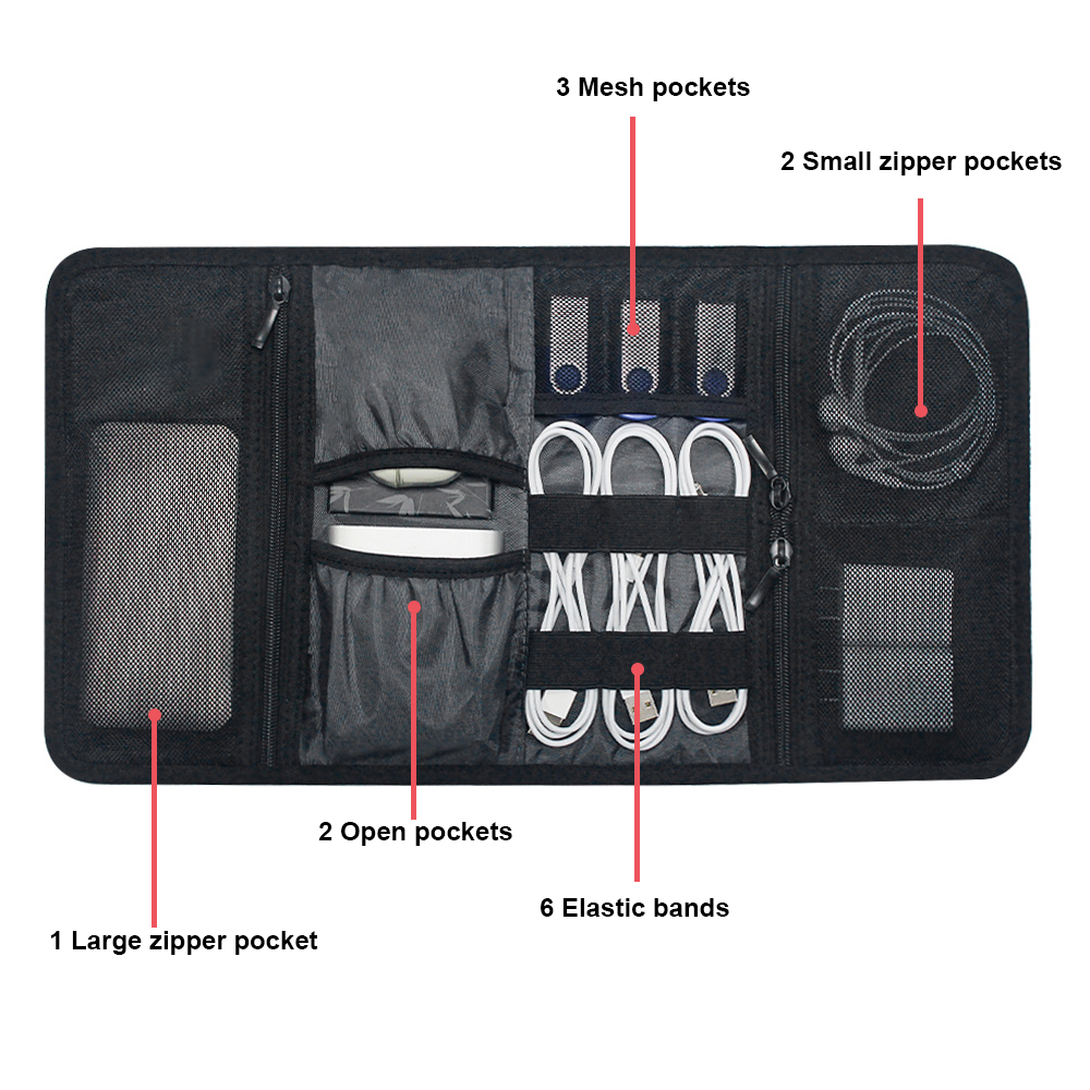 Bolsa Organizadora de Cables,  - Tech Office Accessories reseña y precio