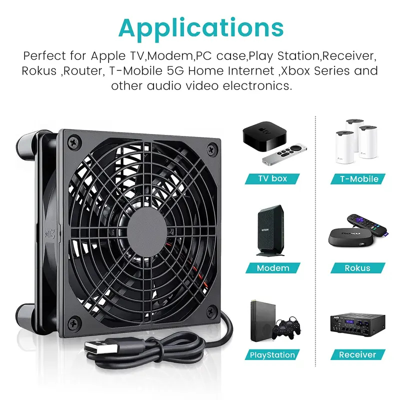 Ventilador USB para PC de 120  - Usb Fan Silent reseña y precio