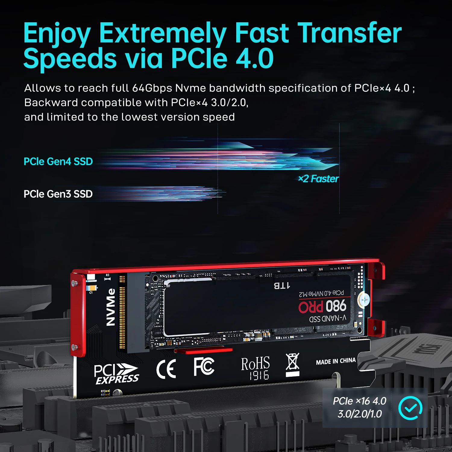 Adaptador JEYI M.2 NVME a PCIe - Samsung Ssd 980 Pro reseña y precio